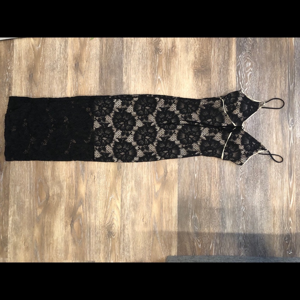 Black lace dress